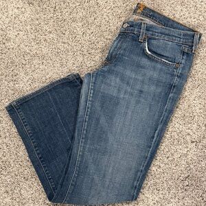 7 For All Mankind Blue Straight Leg Jeans